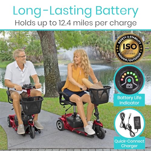 3 Wheel Mobility Scooter Electric Folding for Adults Travel q7