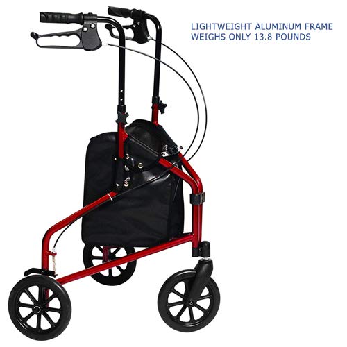 Foldable 3-Wheel Walker for Seniors, Lightweight a7