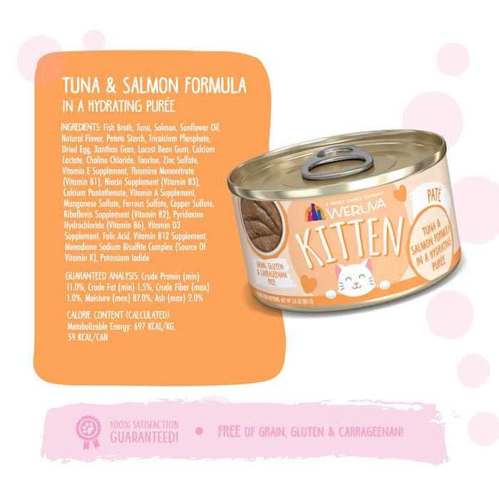 Kitten Tuna & Salmon Puree Cat Food k7