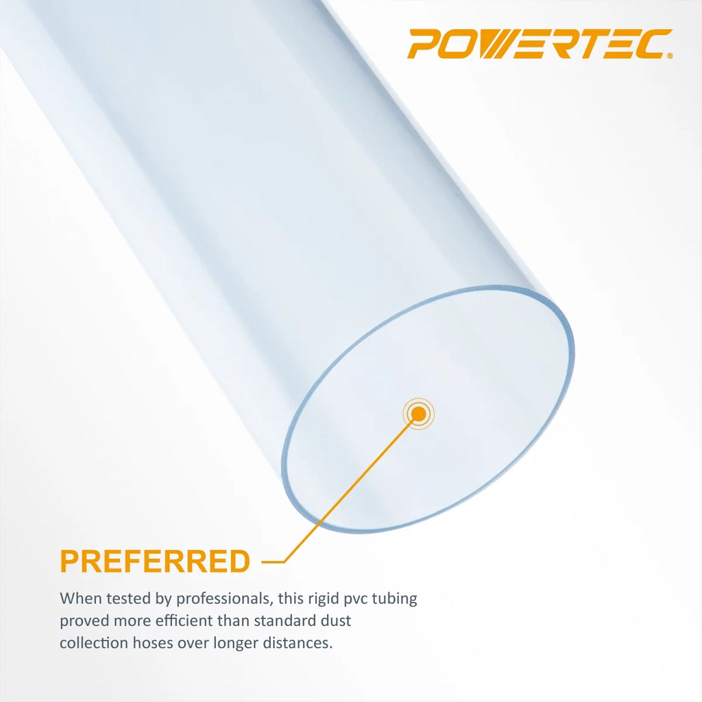 Clear PVC Dust Collection Pipe 4x36 Inch k7