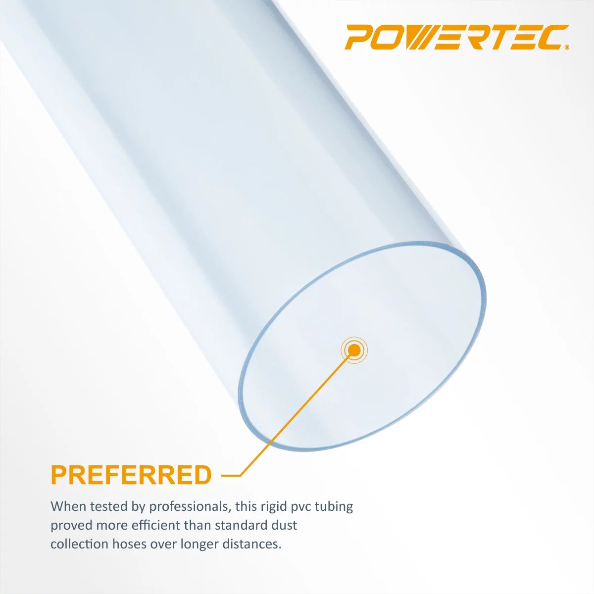 Clear PVC Dust Collection Pipe 4x36 Inch k7