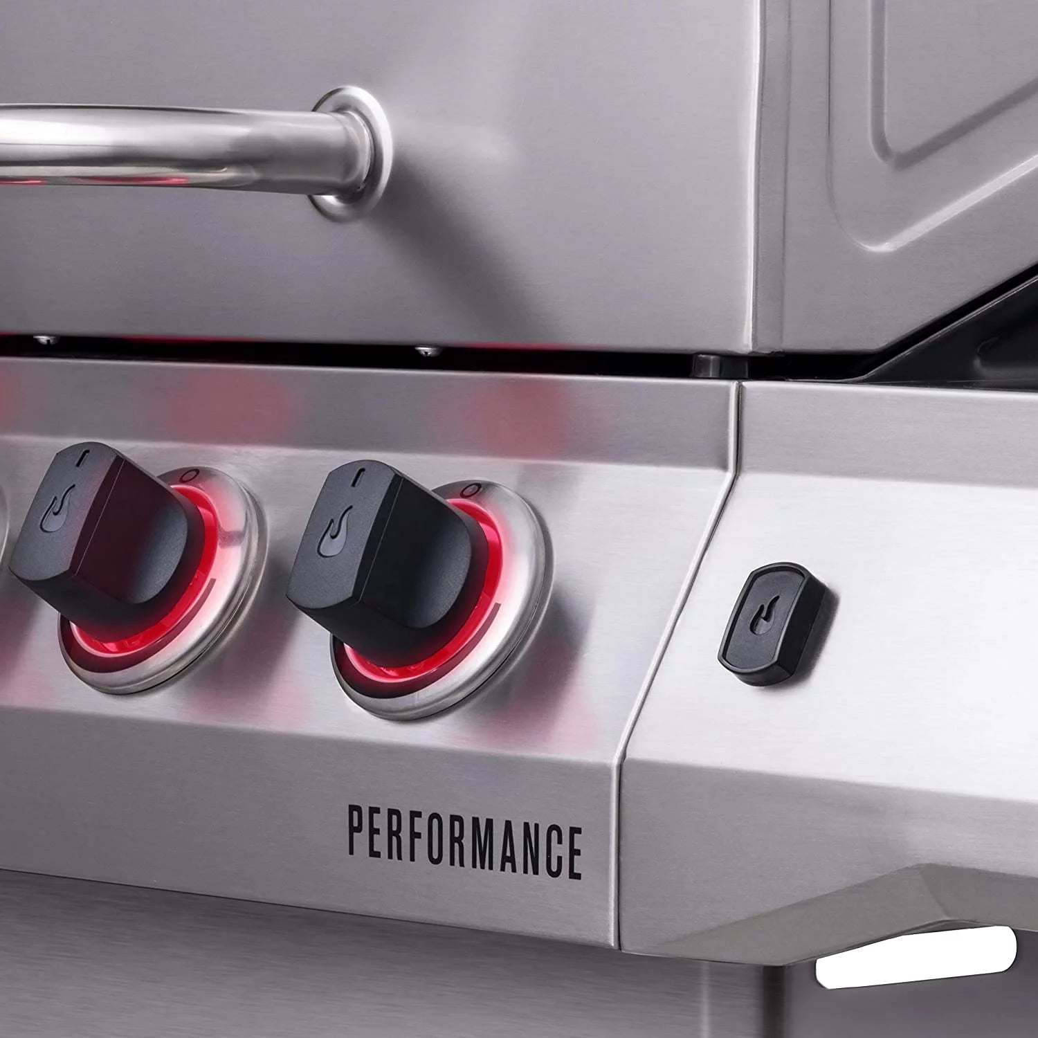 Propane Gas 4-Burner Grill with Side Burner Cabinet Stainless Steel k7