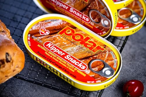 Smoked Herring Kipper Snacks 3.53 oz Pack of 12 A7k
