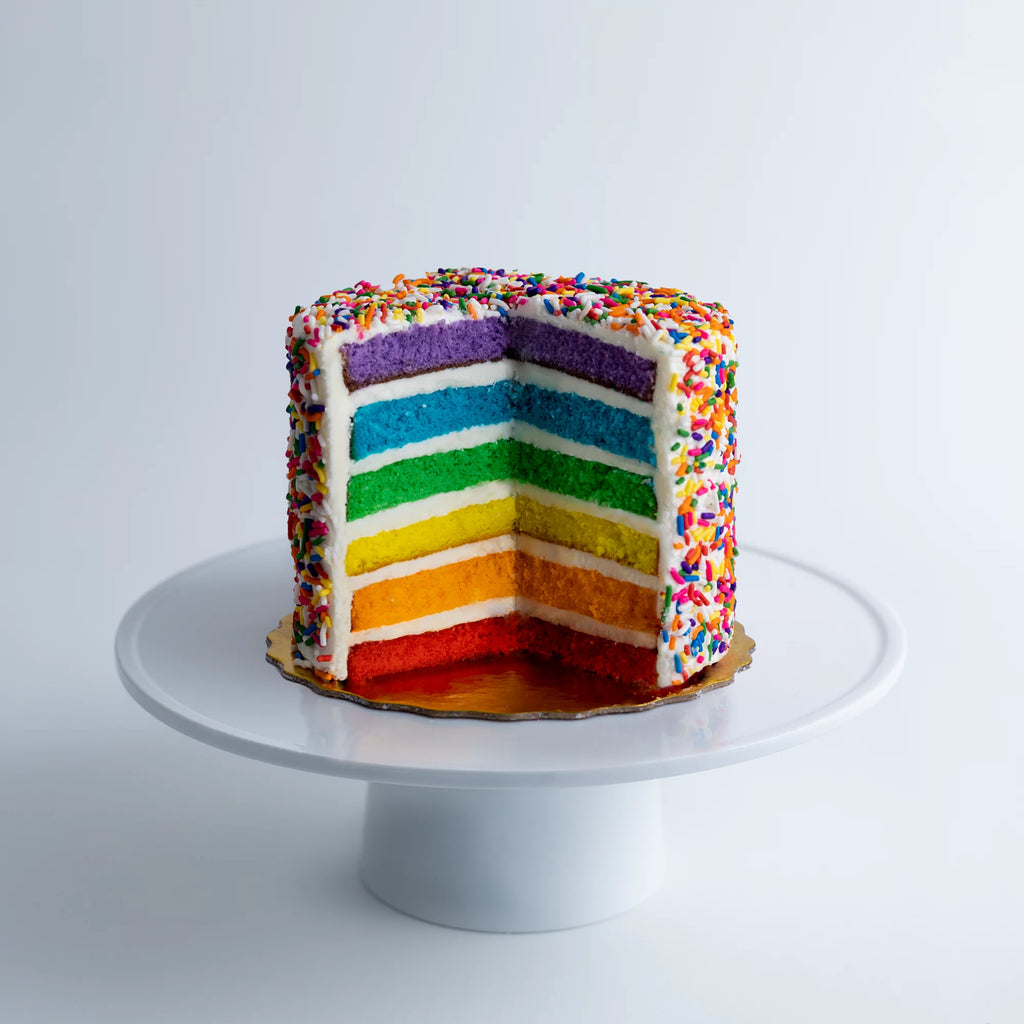 Vanilla Rainbow Cake 6 Inch Birthday Cake a7