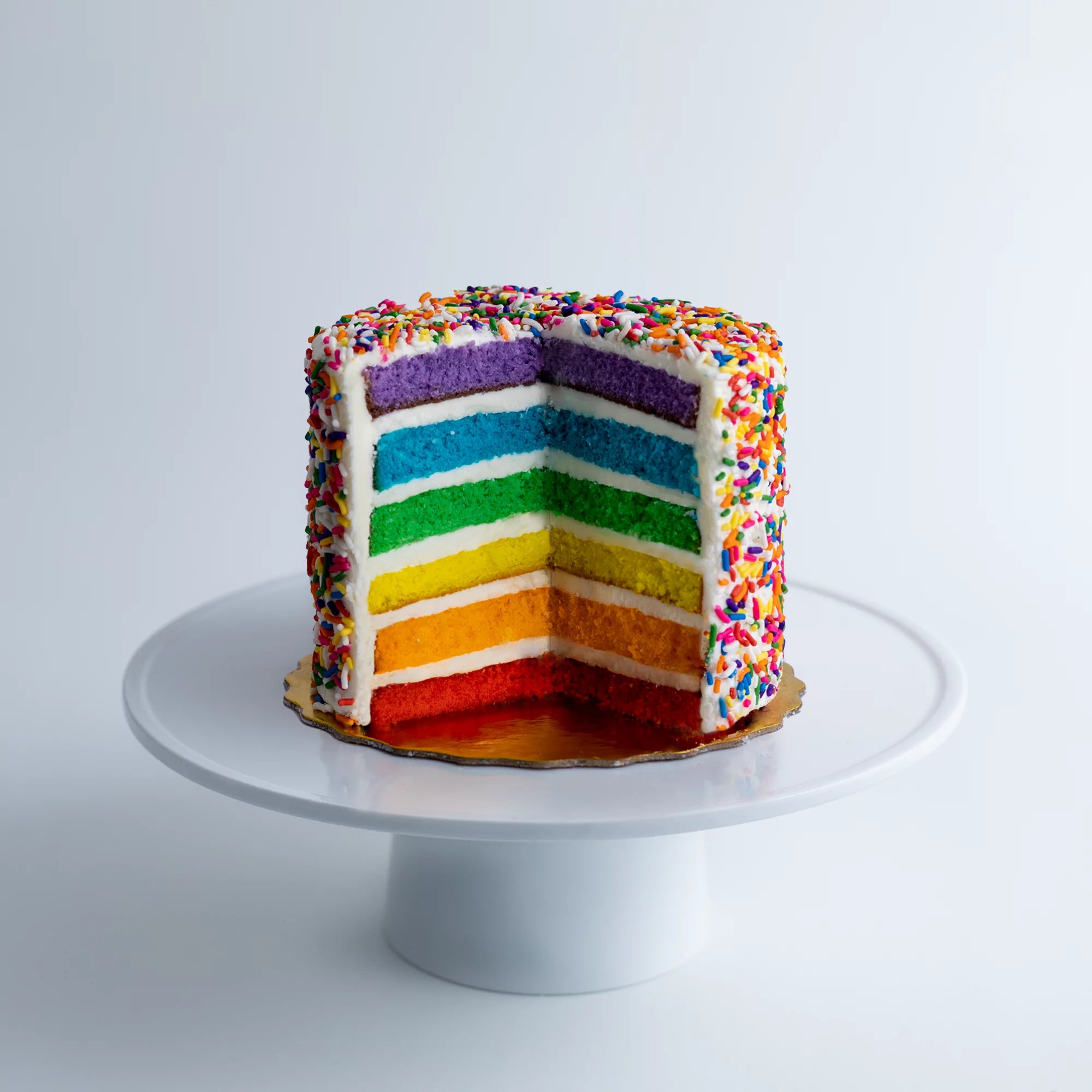 Vanilla Rainbow Cake 6 Inch Birthday Cake a7