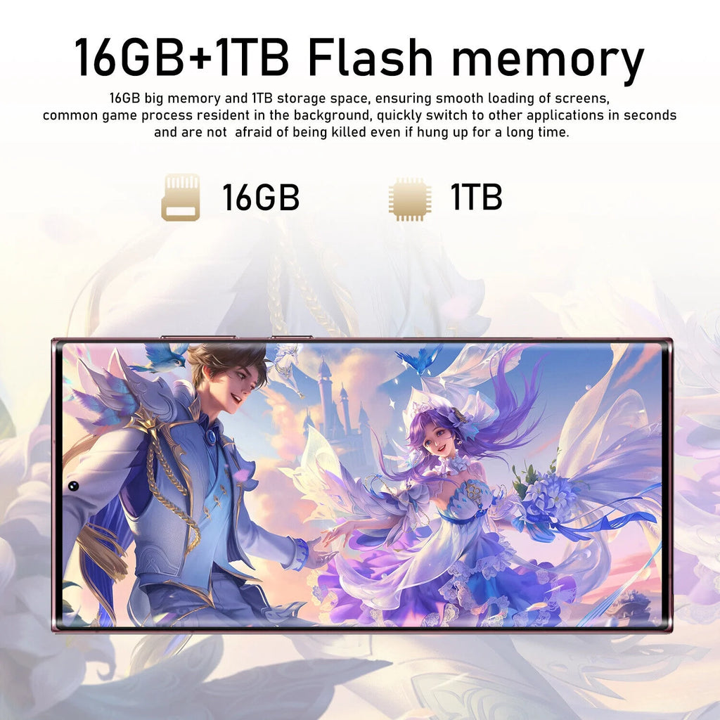 Smartphone 5G Unlocked Android 13 7.3 inch q7