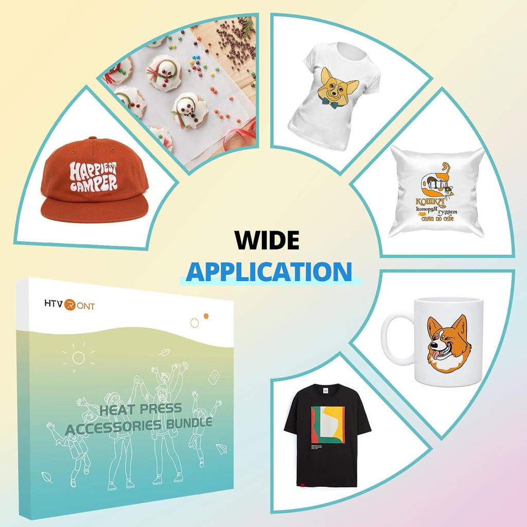 Heat Press Machine for T Shirts 15 x 15 with Accessories 52 Pcs a7
