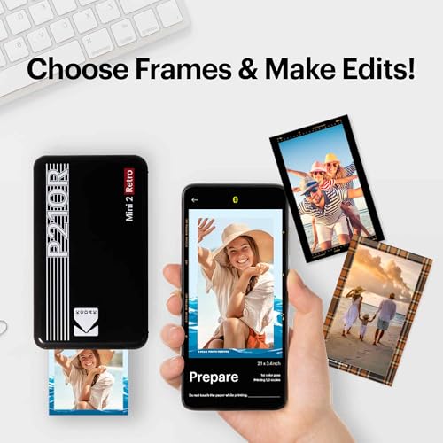 Portable Photo Printer 2.1x3.4 inches Bundle White k7