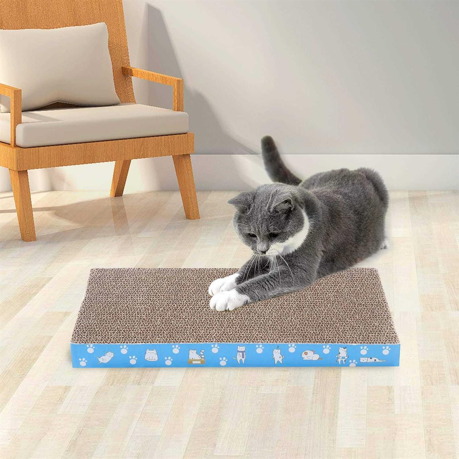 Cat Scratch Pad Cardboard 5 Pack Reversible a7