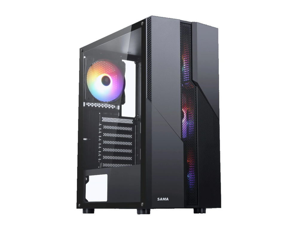 Black USB3.0 ATX Mid Tower Gaming Computer Case w4a