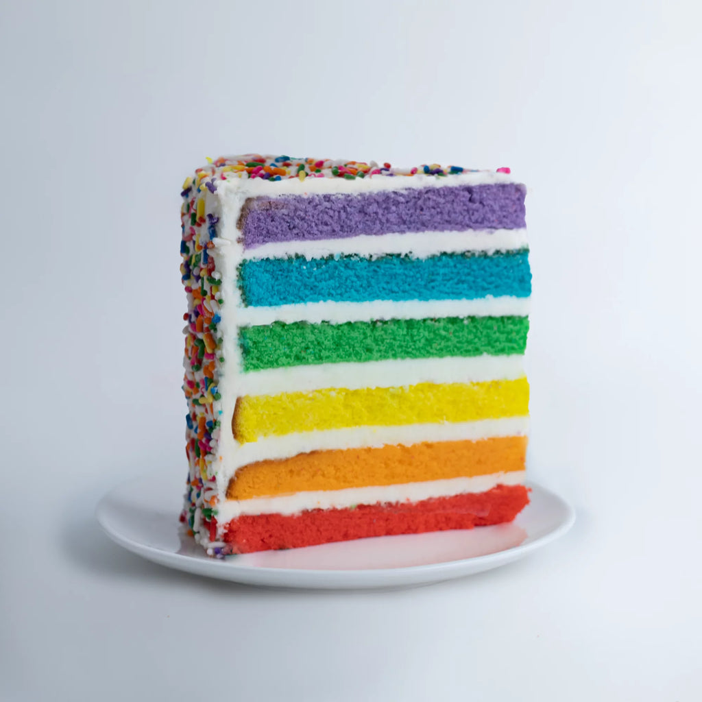 Vanilla Rainbow Cake 6 Inch Birthday Cake a7