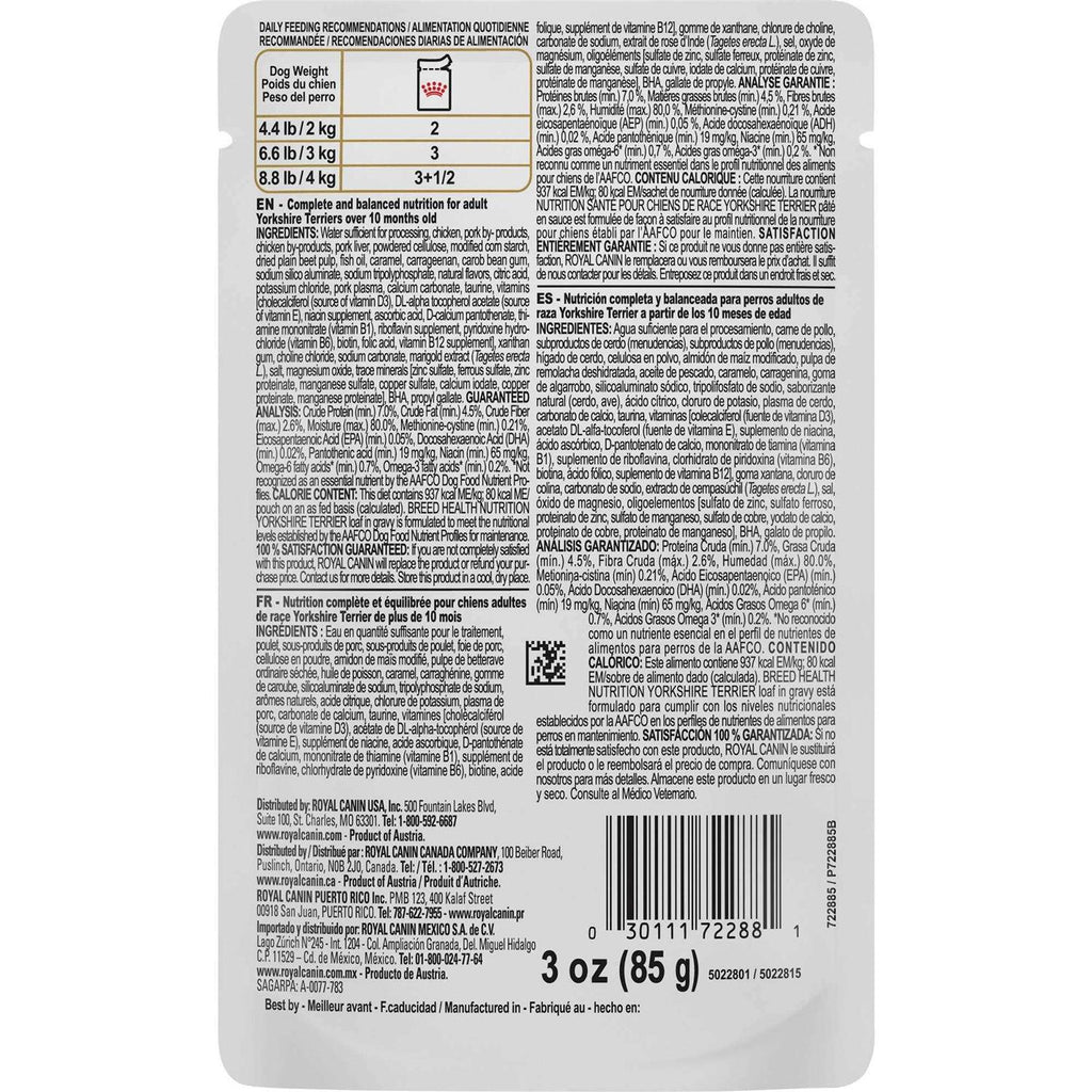 Yorkshire Terrier Adult Wet Dog Food k7m
