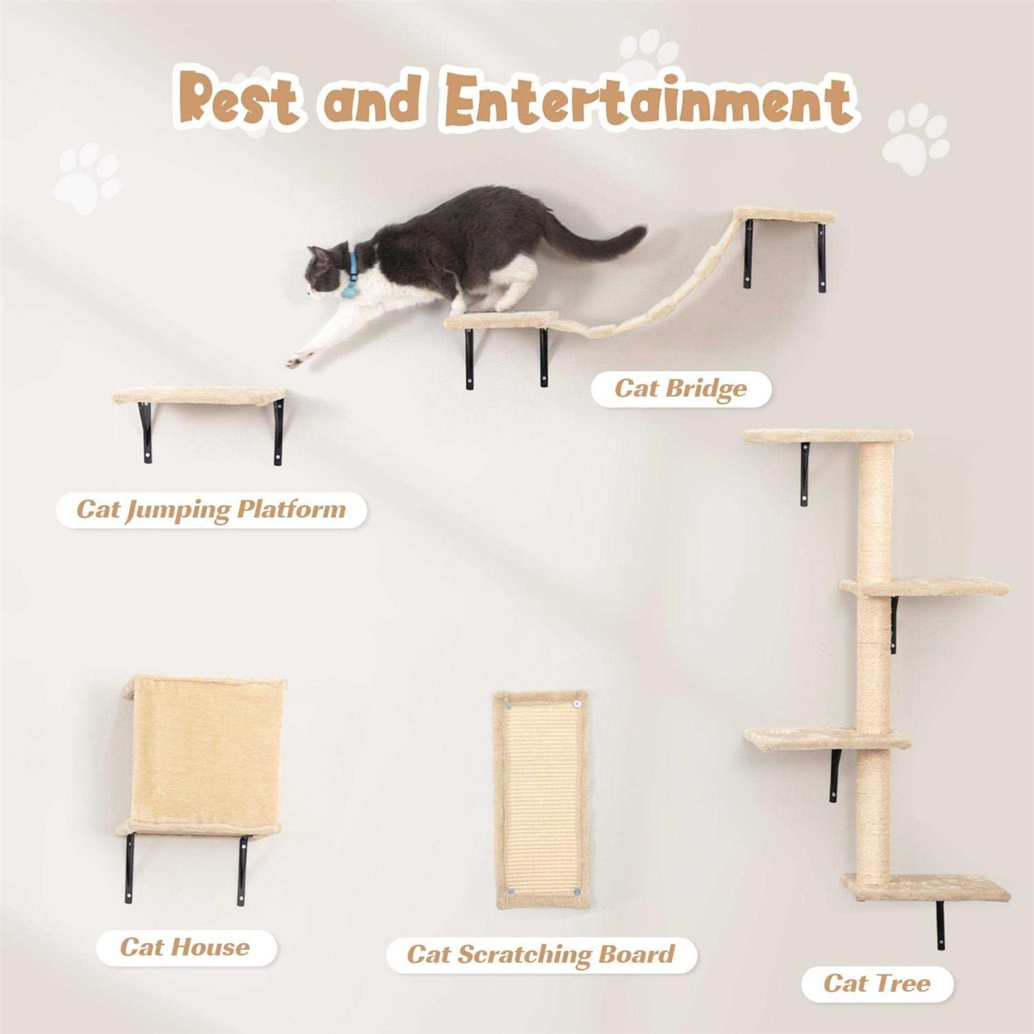 Wall Mounted Shelves Cat Tree a7
