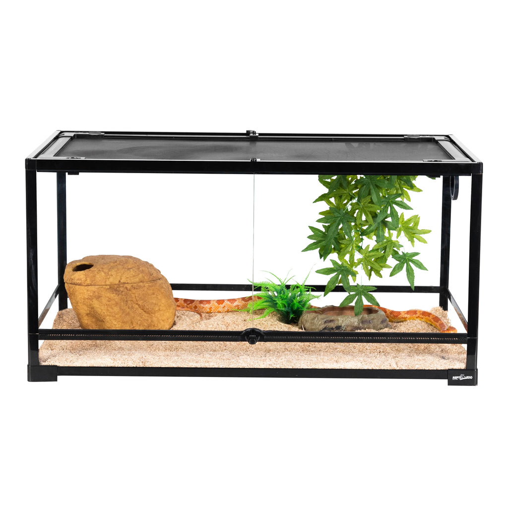 Glass Reptile Terrarium 50 Gallon Front Opening Habitat Tank a7