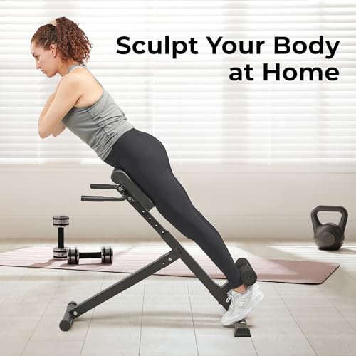 Roman Chair Hyperextension Bench for Home Gym k7p