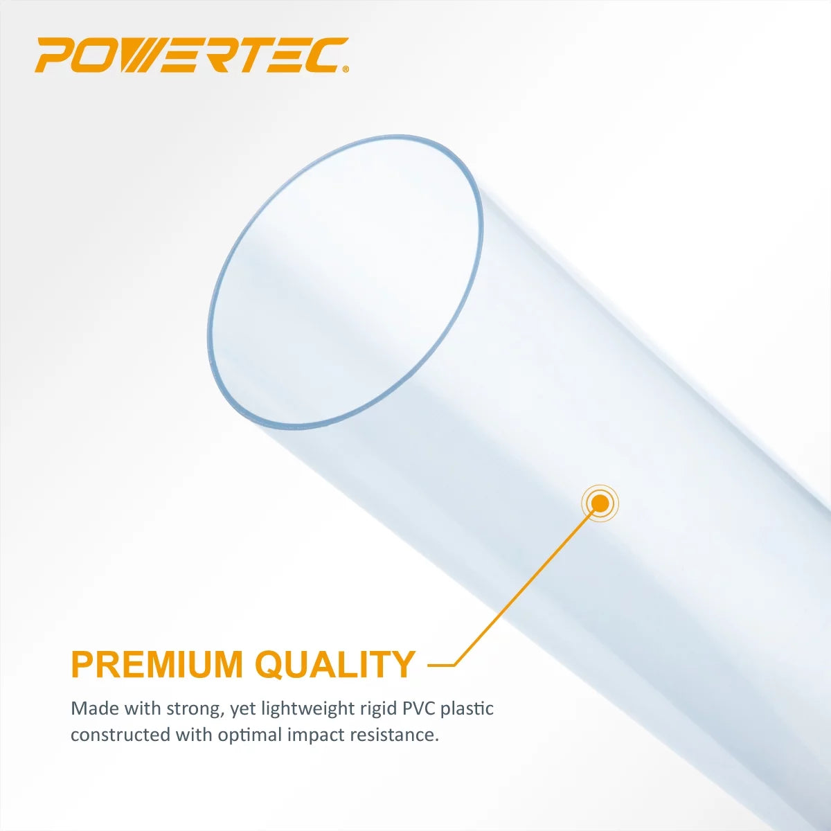 Clear PVC Dust Collection Pipe 4x36 Inch k7
