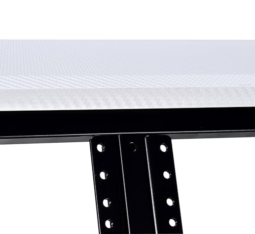 Music Studio Desk Workstation with Rack Cabinet Black k7