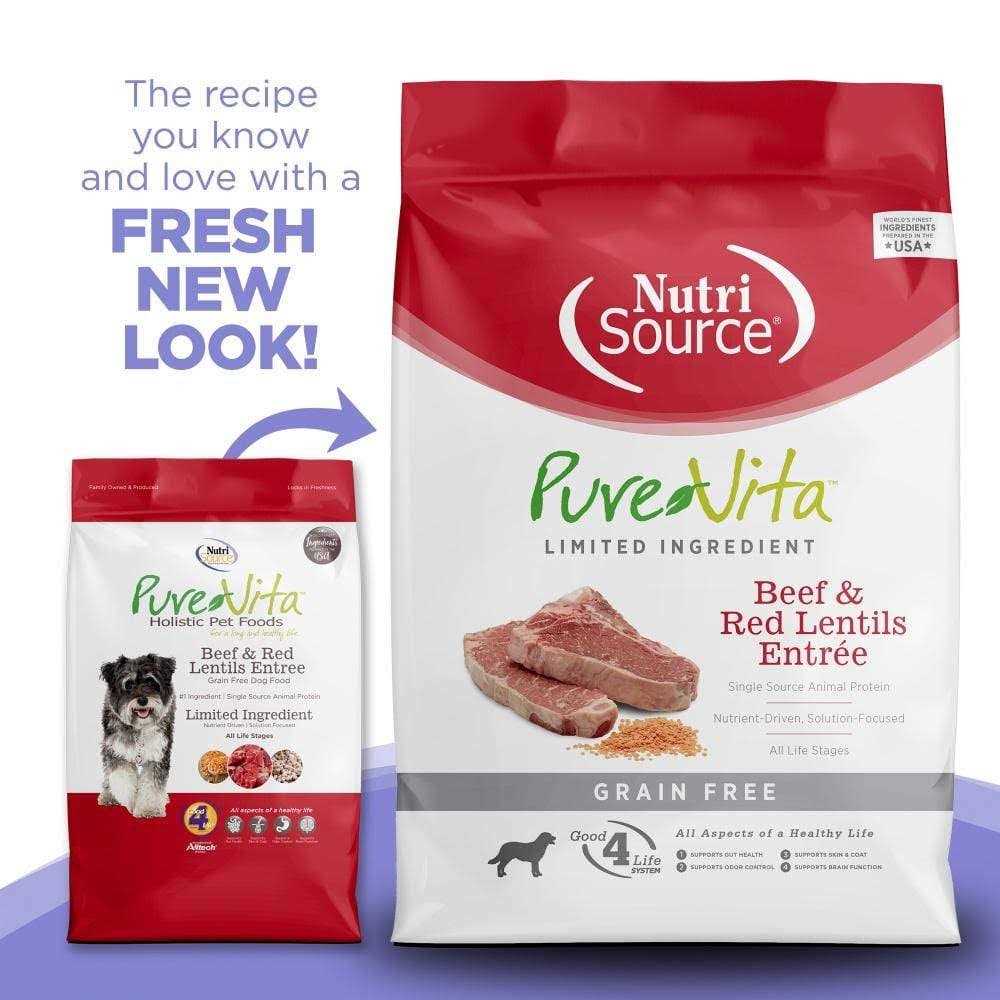 Grain Free Dry Dog Food Beef Red Lentils k7