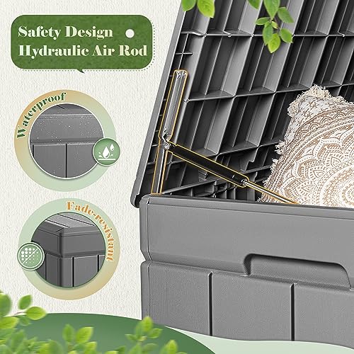 Outdoor Resin Deck Box Storage 85 Gallon a7