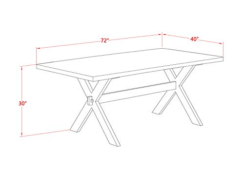 9 Piece Dining Room Table Set with Rectangle Table and 8 Chairs a7
