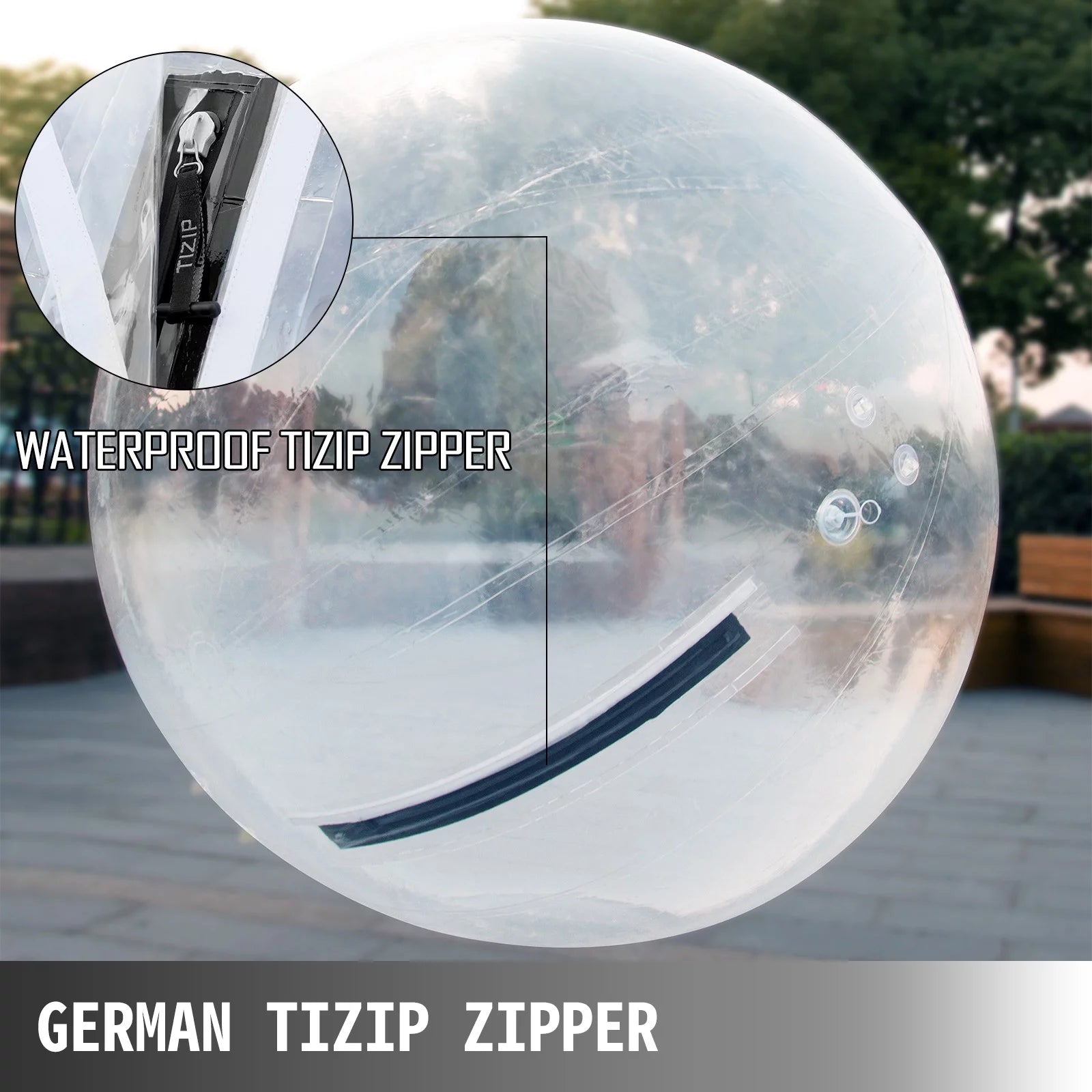 Water Walking Ball Inflatable Zorb Ball with Zipper a7