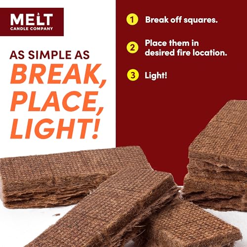 Fire Starter Squares 160 pcs for Campfire Grill Outdoor Fire Pit Bbq7k