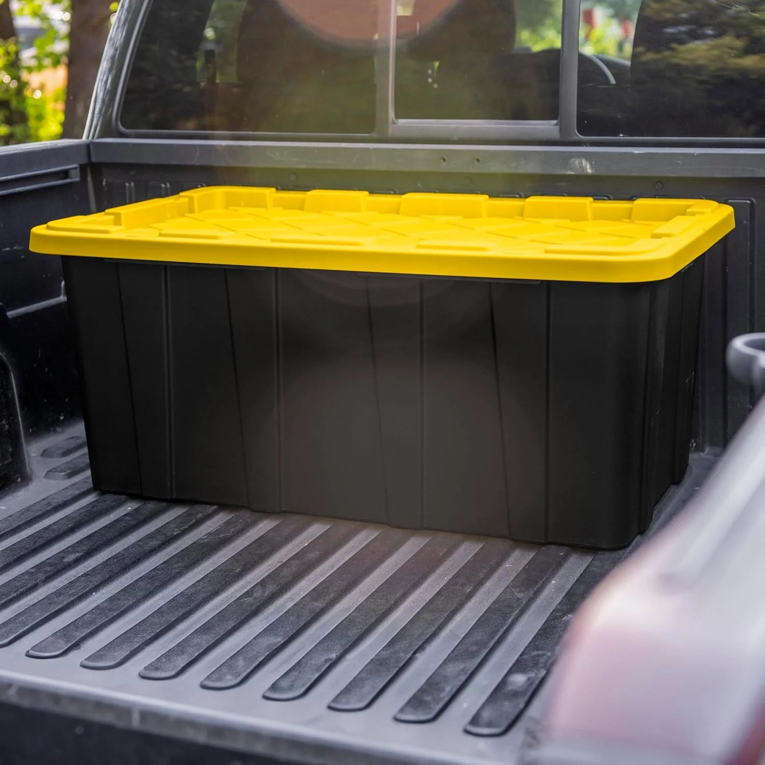 38 Gal Stackable Storage Bin with Snap-Fit Lid 4-Pack k7m