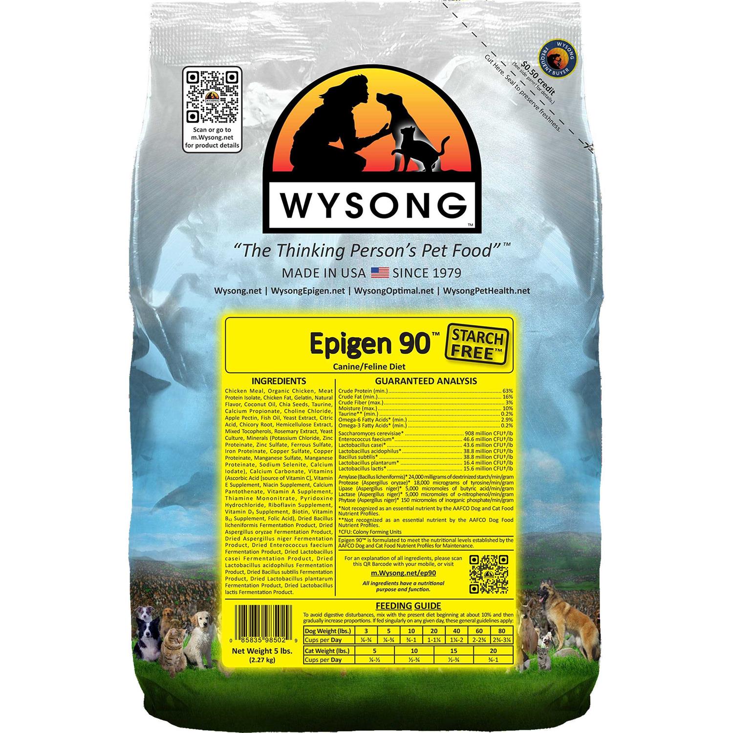 Wysong Epigen 90 Starch-Free Formula Dry Dog &amp; Cat Food - Pet Supplies online store