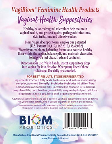 Probiotic Suppository for Vaginal pH Balance 30 Count k7