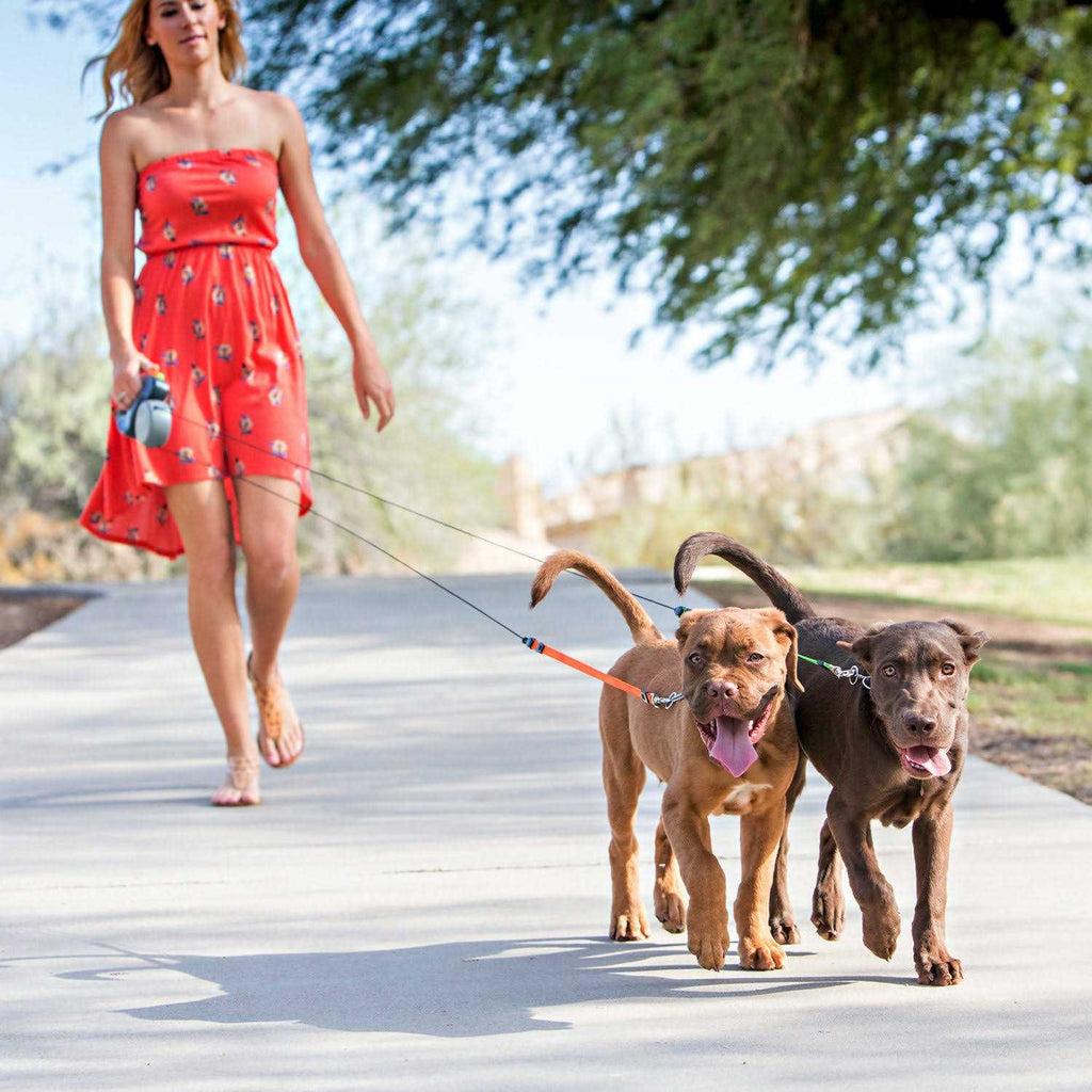 Retractable Dog Leash Dual Handle k7p