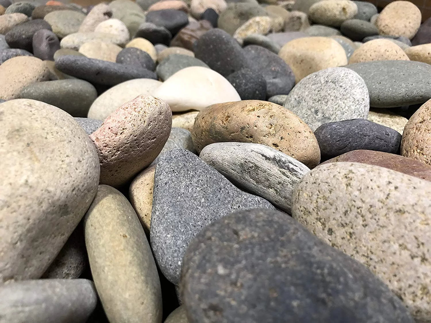 Large Mixed Mexican Stone Beach Pebbles 3-5 inches for Garden Landscape k7