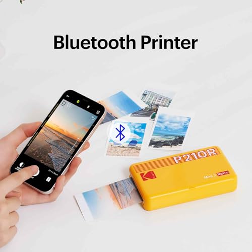 Portable Photo Printer 2.1x3.4 inches Bundle White k7