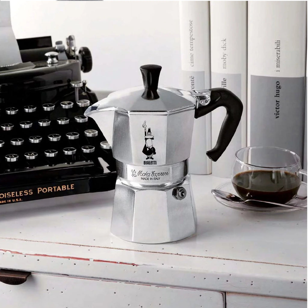 Espresso Coffee Maker 6 Cup Stovetop Silver a7