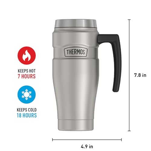 Stainless Steel Travel Mug 16oz Midnight Blue k7