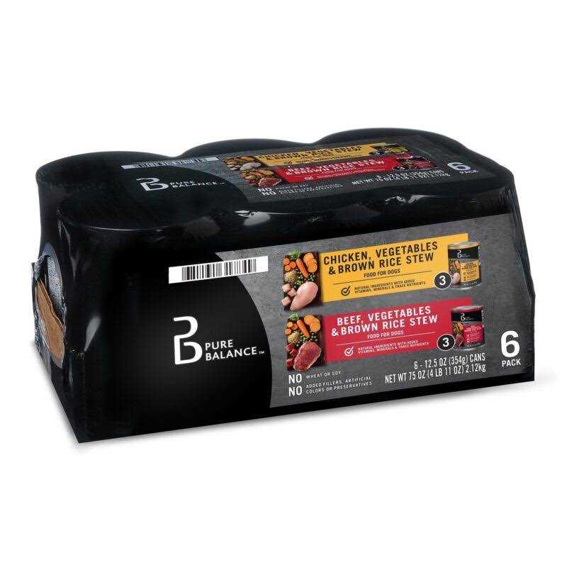 Beef Stew and Chicken Stew Wet Dog Food Variety Pack k7m