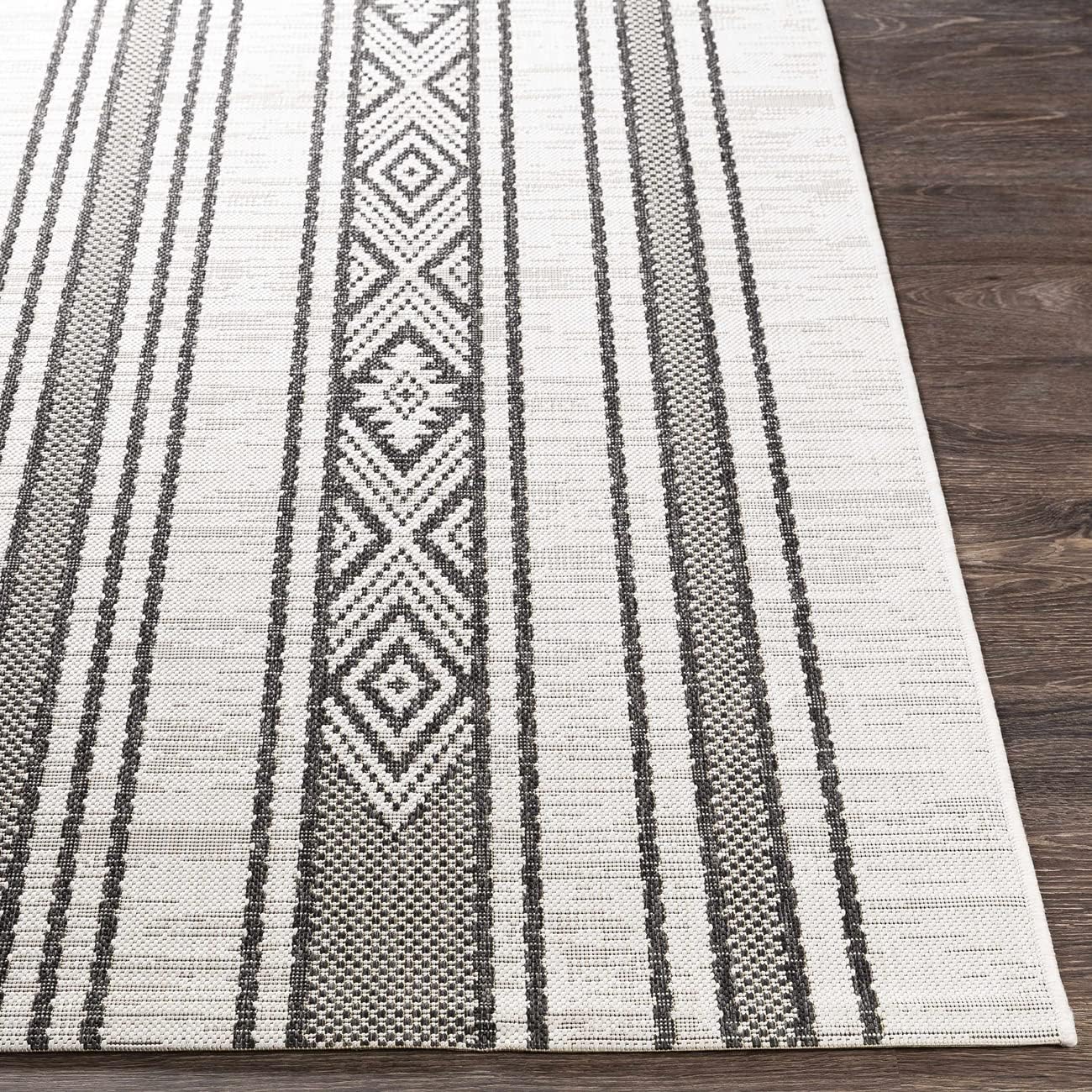 Outdoor Area Rug 5x7 Non Shedding Patio Carpet k7