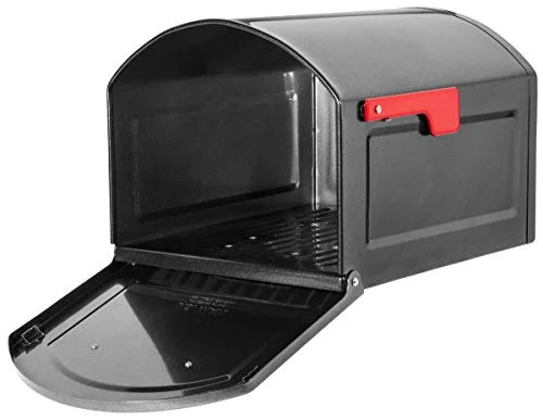 Galvanized Steel Post Mounted Mailbox Pewter a7