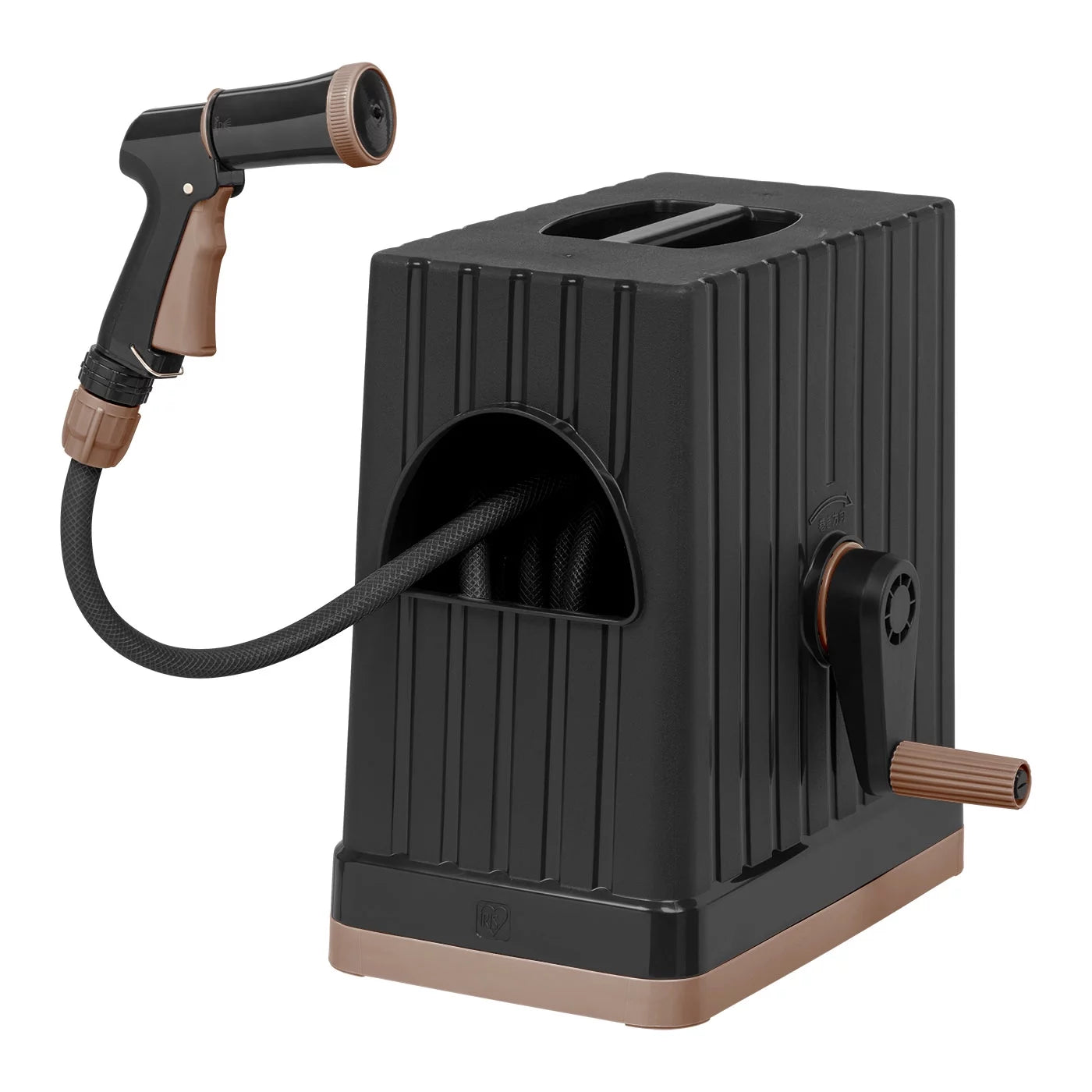 IRIS 65ft Hideaway Sun Protective Portable and Retractable Garden Hose reel for 1/2"