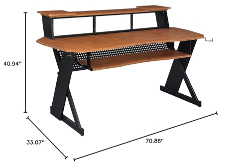 Music Studio Desk Workstation with 4U Rack k7m