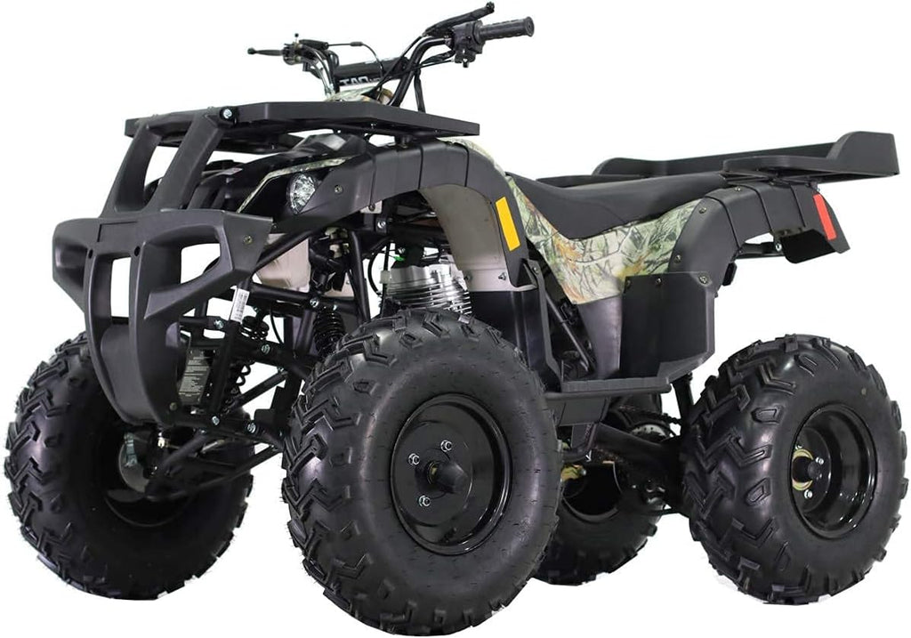 ATV Quad Four Wheeler Full Size with Reverse Manual Clutch Black k7p