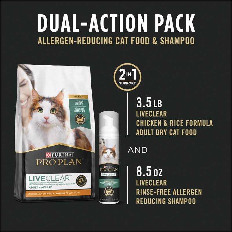 Chicken and Rice Cat Food Starter Kit with Shampoo 3.5 lb k7