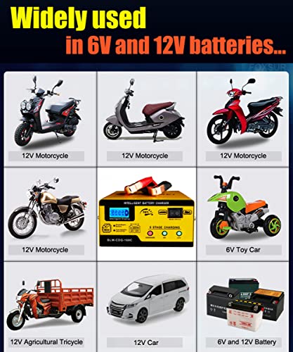 12V Car Battery Charger 15A Trickle Maintainer k7m