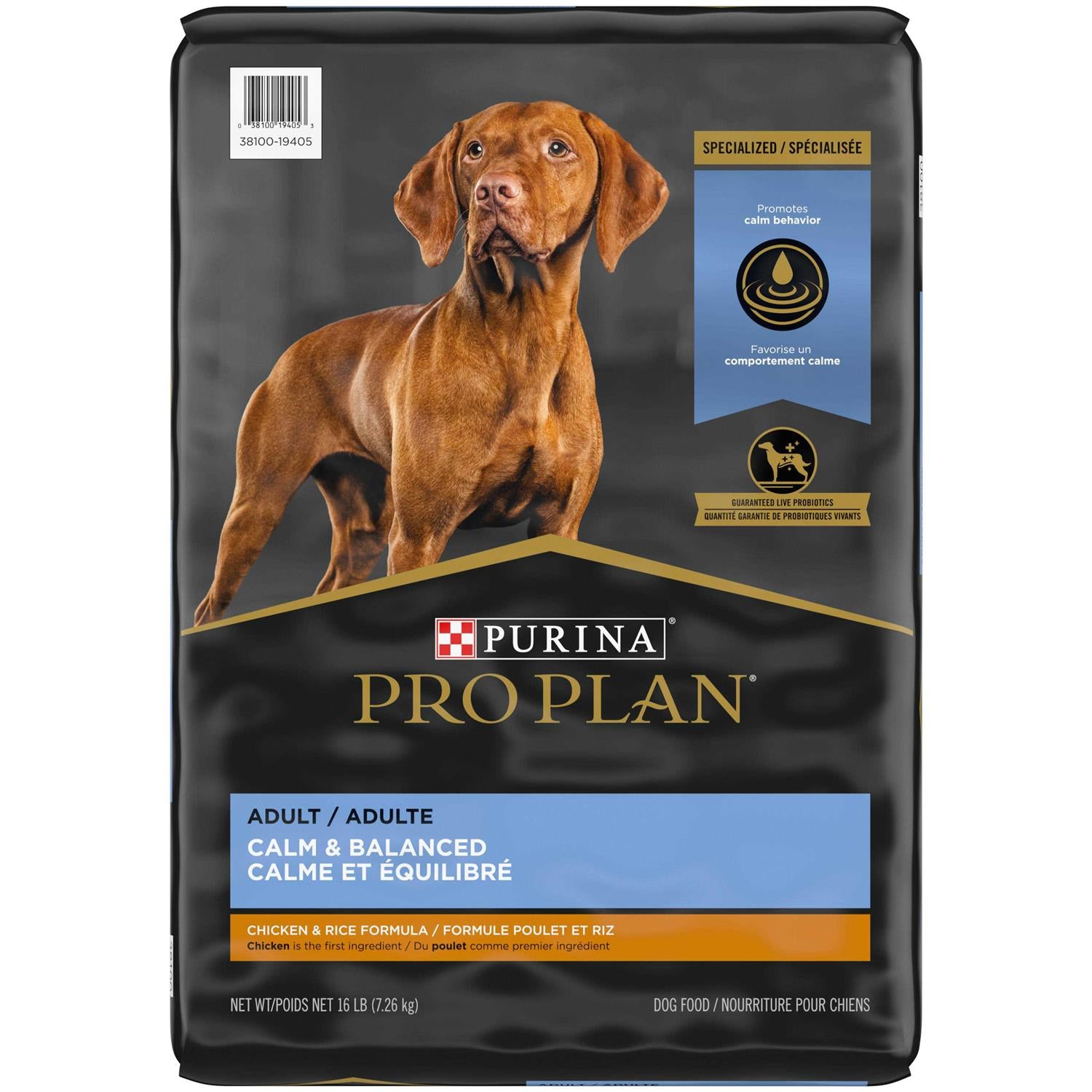 Purina Pro Plan Calm &amp; Balanced Adult Chicken &amp; Rice Formula Dry Dog Food - Pet Supplies online store
