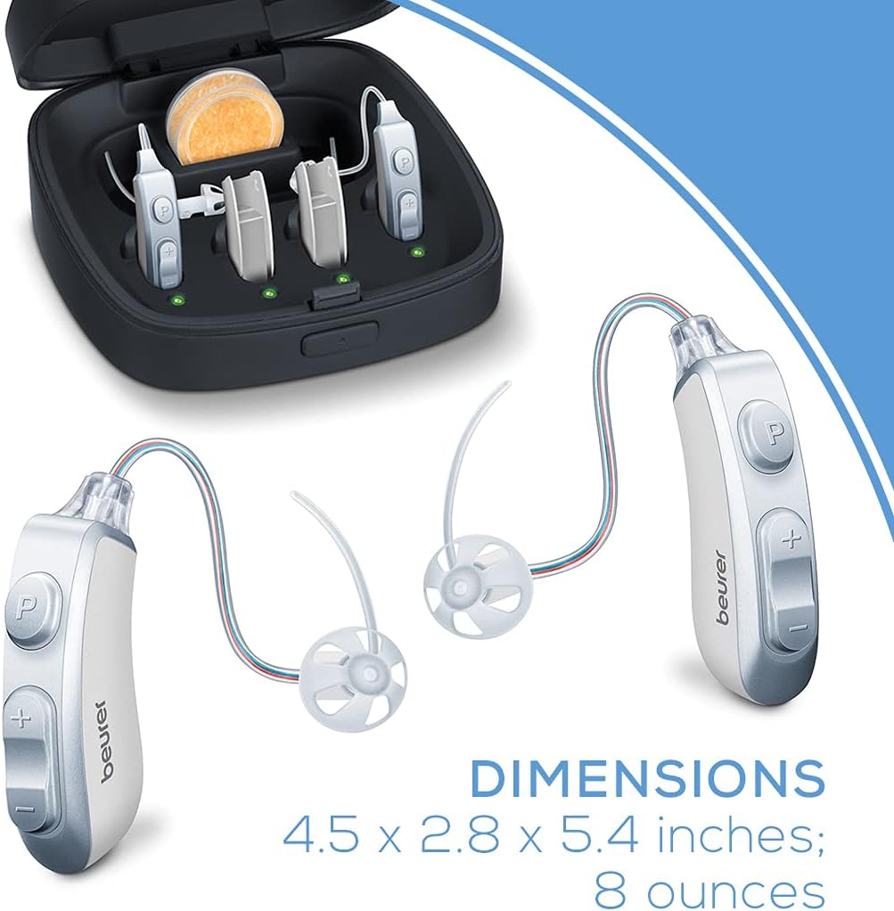 Digital Hearing Amplifier for Seniors Adults Adjustable Sound Grey k7