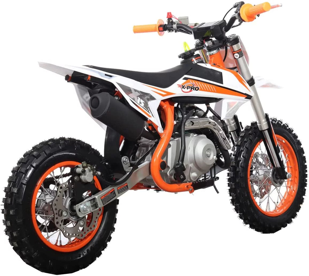 110cc Dirt Bike Semi-Automatic Kick Start Chain Drive k7
