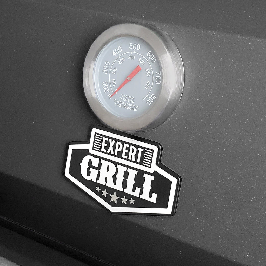 5 Burner Combo Gas Grill and Griddle Black k7p