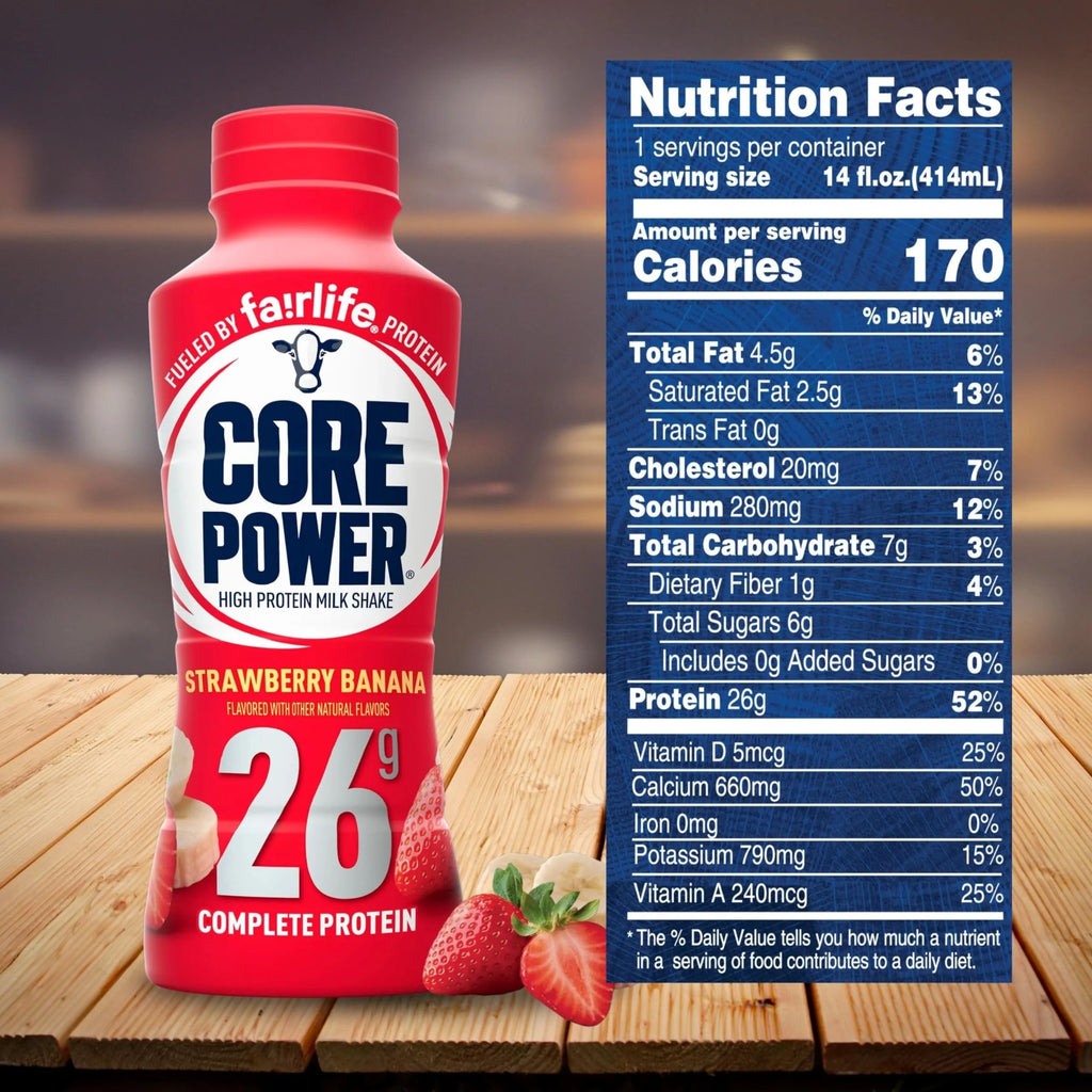 Strawberry Banana Protein Milk Shakes 14 Fl Oz Pack of 12 a7