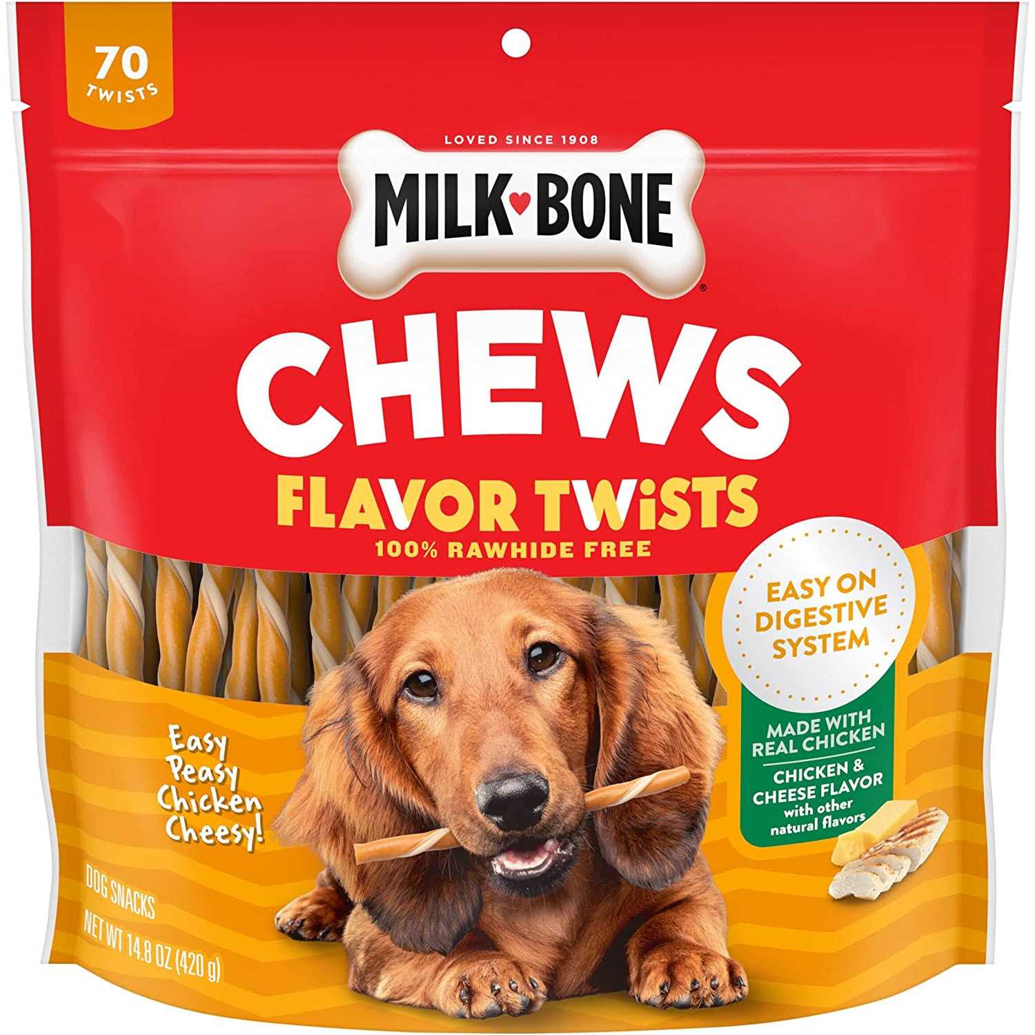Milk-Bone Easy Peasy Chicken Cheesy Flavor Twists - Pet Supplies online store