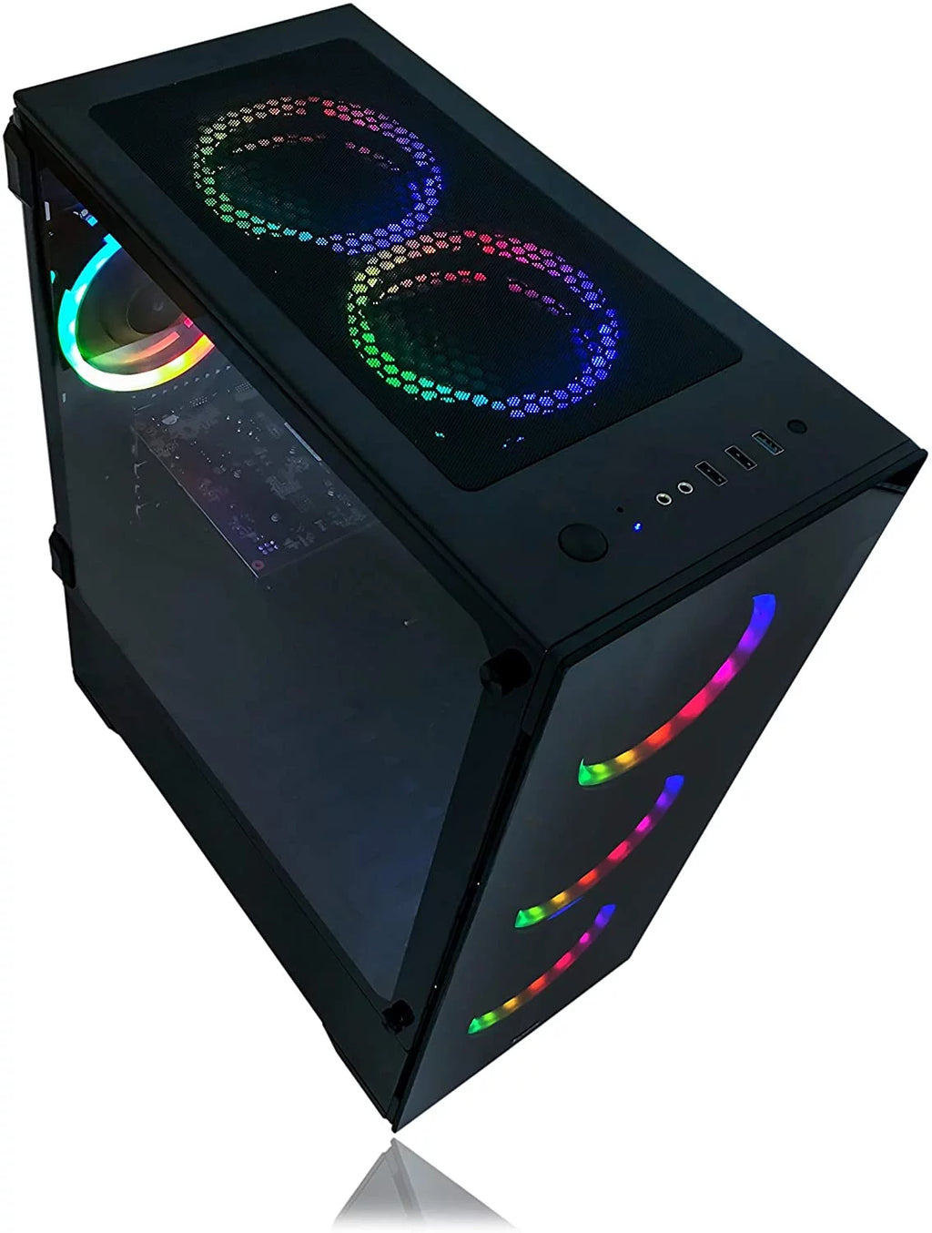Gaming Desktop PC Intel 3.70GHz 16GB RAM 512GB SSD RX 580 8GB Windows 11 RGB k7