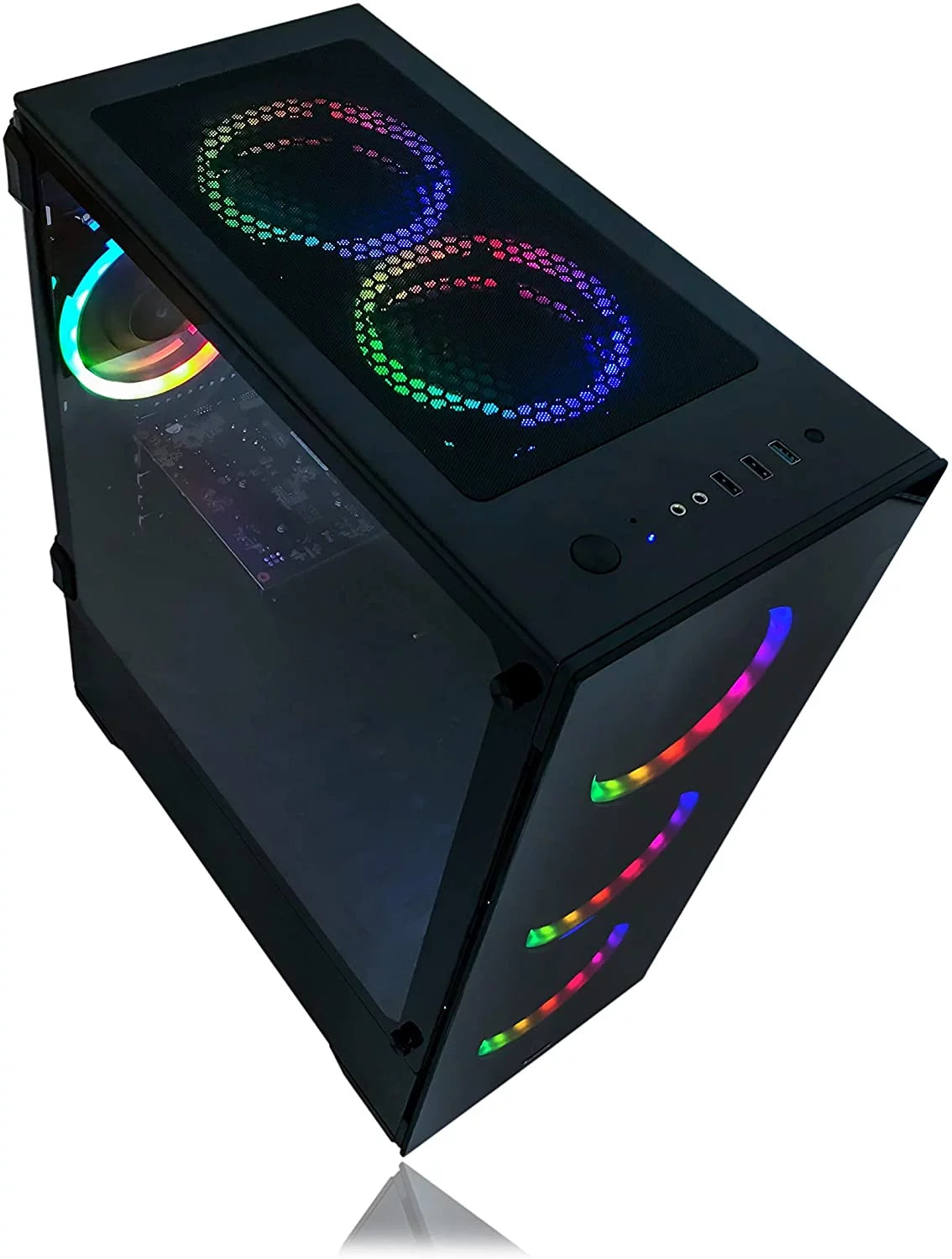 Gaming Desktop PC Intel 3.70GHz 16GB RAM 512GB SSD RX 580 8GB Windows 11 RGB k7